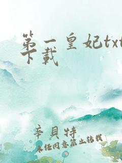 第一皇妃txt下载