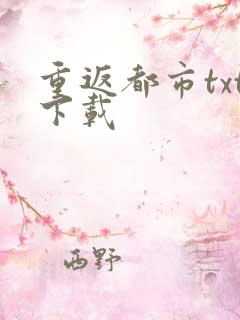 重返都市txt下载