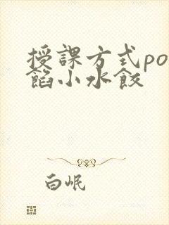 授课方式po肉馅小水饺