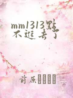 mm1313点不进去了