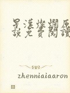 星汉灿烂原著小说免费阅读