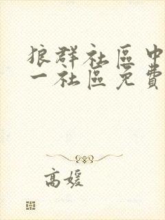 狼群社区中文第一社区免费