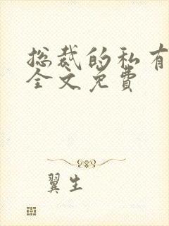 总裁的私有宝贝全文免费