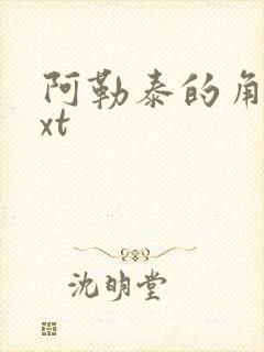 阿勒泰的角落txt