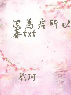 因为痛所以叫青春txt