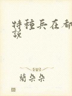 特种兵在都市小说