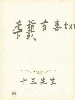 老爷有喜txt下载