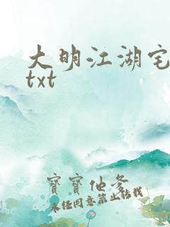 大明江湖宅女记txt