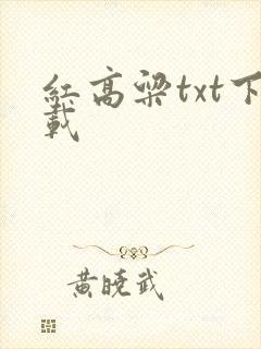 红高粱txt下载