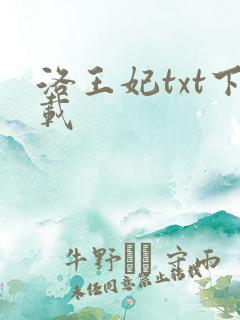洛王妃txt下载
