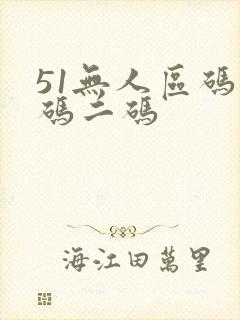 51无人区码一码二码