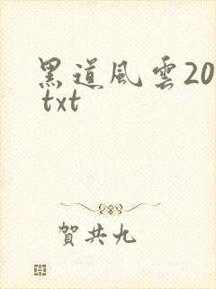 黑道风云20年 txt