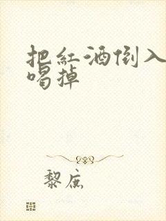 把红酒倒入b里喝掉