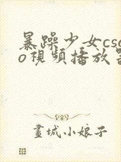 暴躁少女csgo视频播放器推荐