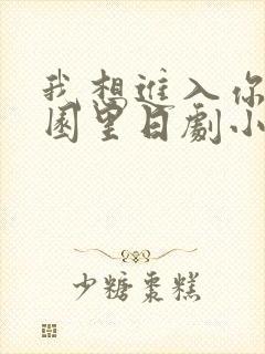 我想进入你的花园里日剧小说