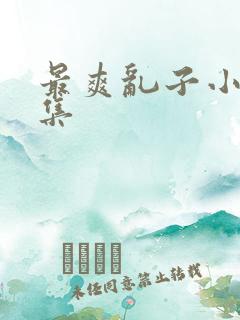 最爽乱子小说合集