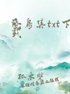 飞鸟集txt下载