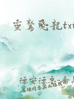灵鹫飞龙txt