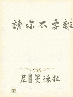 请你不要离开我