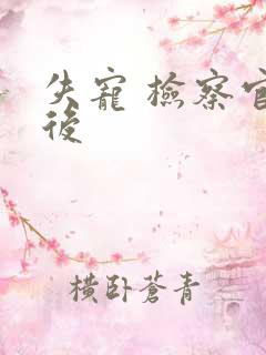 失宠 检察官皇后