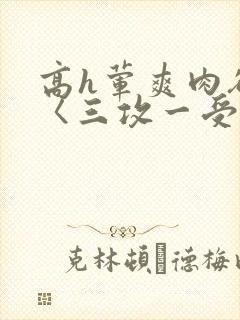 高h荤爽肉欲文〈三攻一受