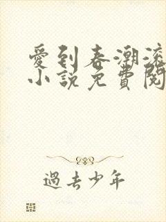 爱到春潮滚滚来小说免费阅读