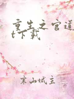 重生之官道txt下载