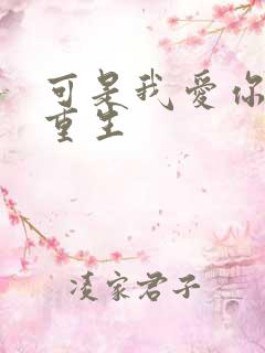 可是我爱你小说重生