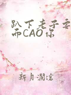趴下老子要从后面CAO你