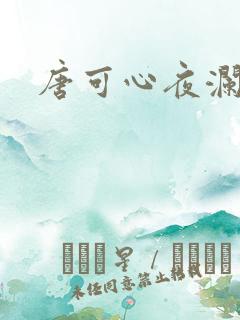 唐可心夜澜绝