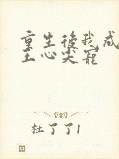 重生后我成了傻王心尖宠