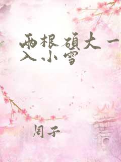 两根硕大一起挤入小雪