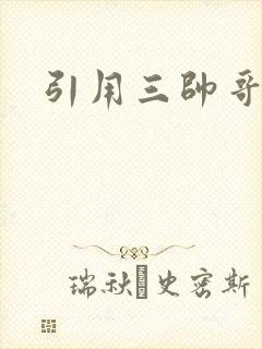 引用三帅哥