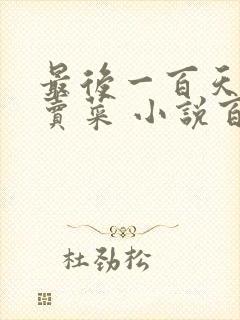 最后一百天BY卖菜 小说百度云