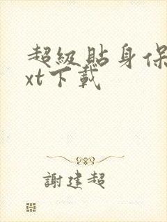 超级贴身保镖txt下载