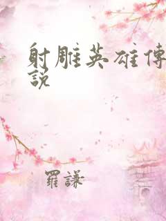 射雕英雄传 小说