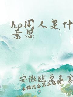 hp同人是什么意思