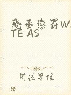 飞丞惩罚WRITE AS