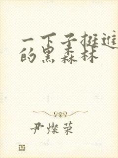 一下子挺进浓密的黑森林