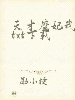 天才魔妃我要了txt下载