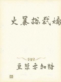 火暴总裁娇柔妻