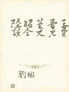 陆昭菱晋王的小说全文免费阅读