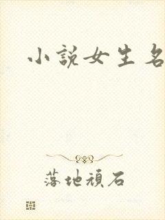 小说女生名字