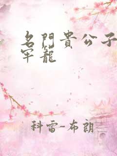 名门贵公子炙热牢笼