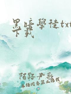 黑暗学徒txt下载