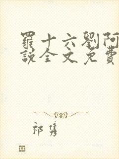 罗十六刘阿婆小说全文免费阅读