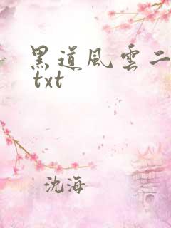 黑道风云二十年 txt