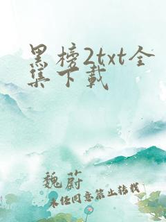 黑榜2txt全集下载