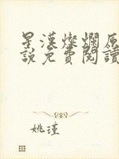 星汉灿烂原著小说免费阅读