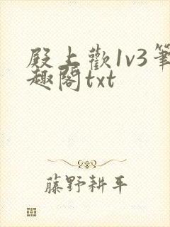 殿上欢1v3笔趣阁txt